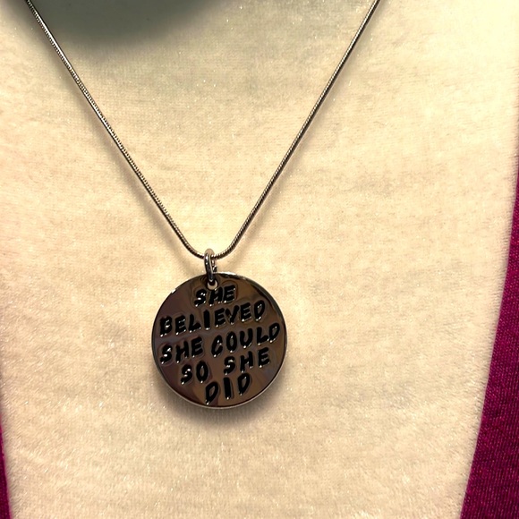 She believed she could so she did necklace NWOT - Picture 2 of 6